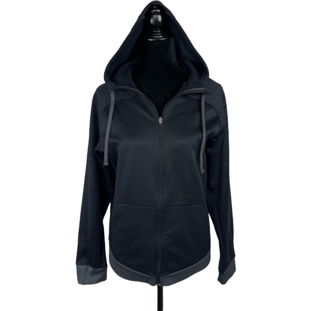 ✅ Nike Therma Fit Woman’s Hooded High collar full zip sweatshirt jacket black S